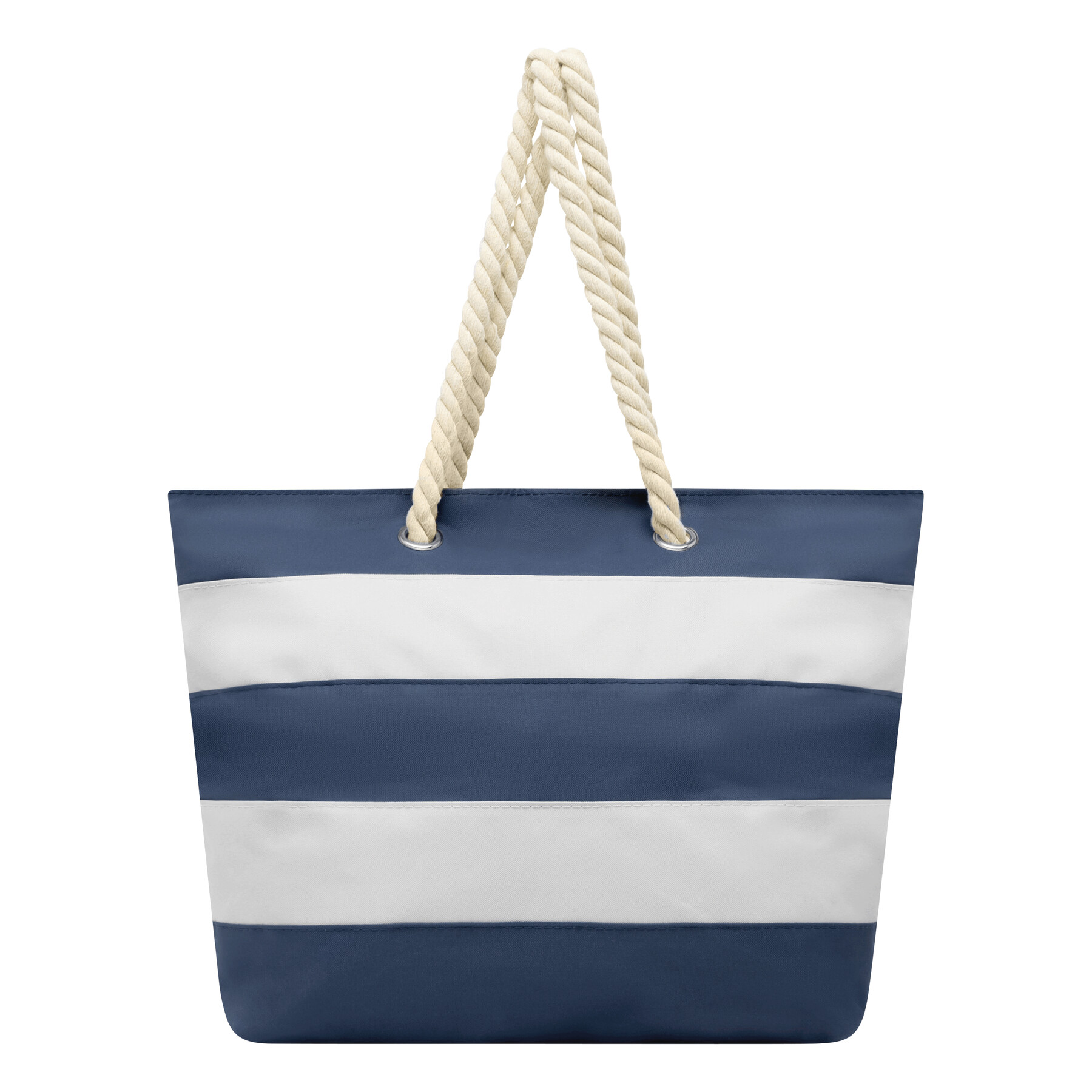 Strandtasche SYLT, blau, weiß
