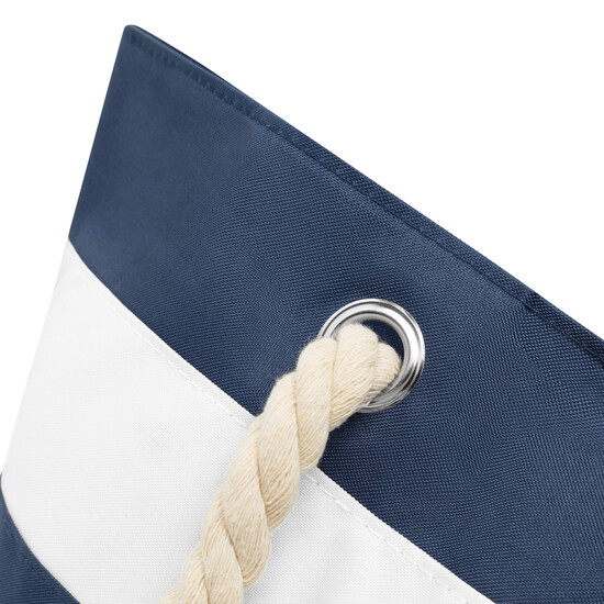Strandtasche SYLT, blau, weiß