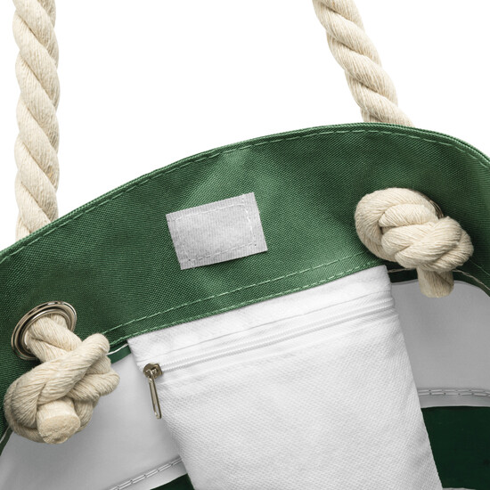 Strandtasche SYLT, grün, weiß