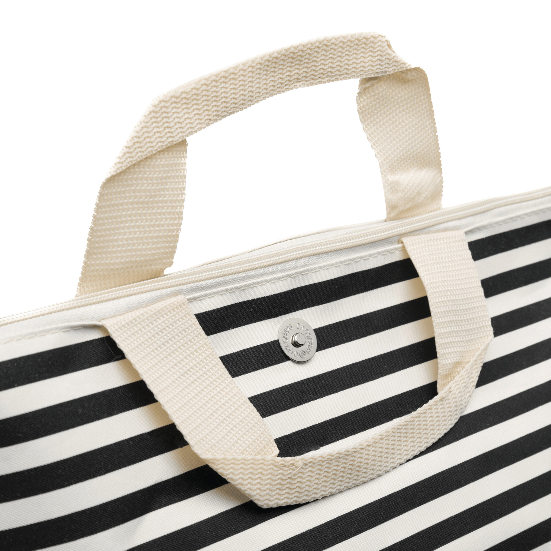 Strandtasche JUIST, beige, schwarz