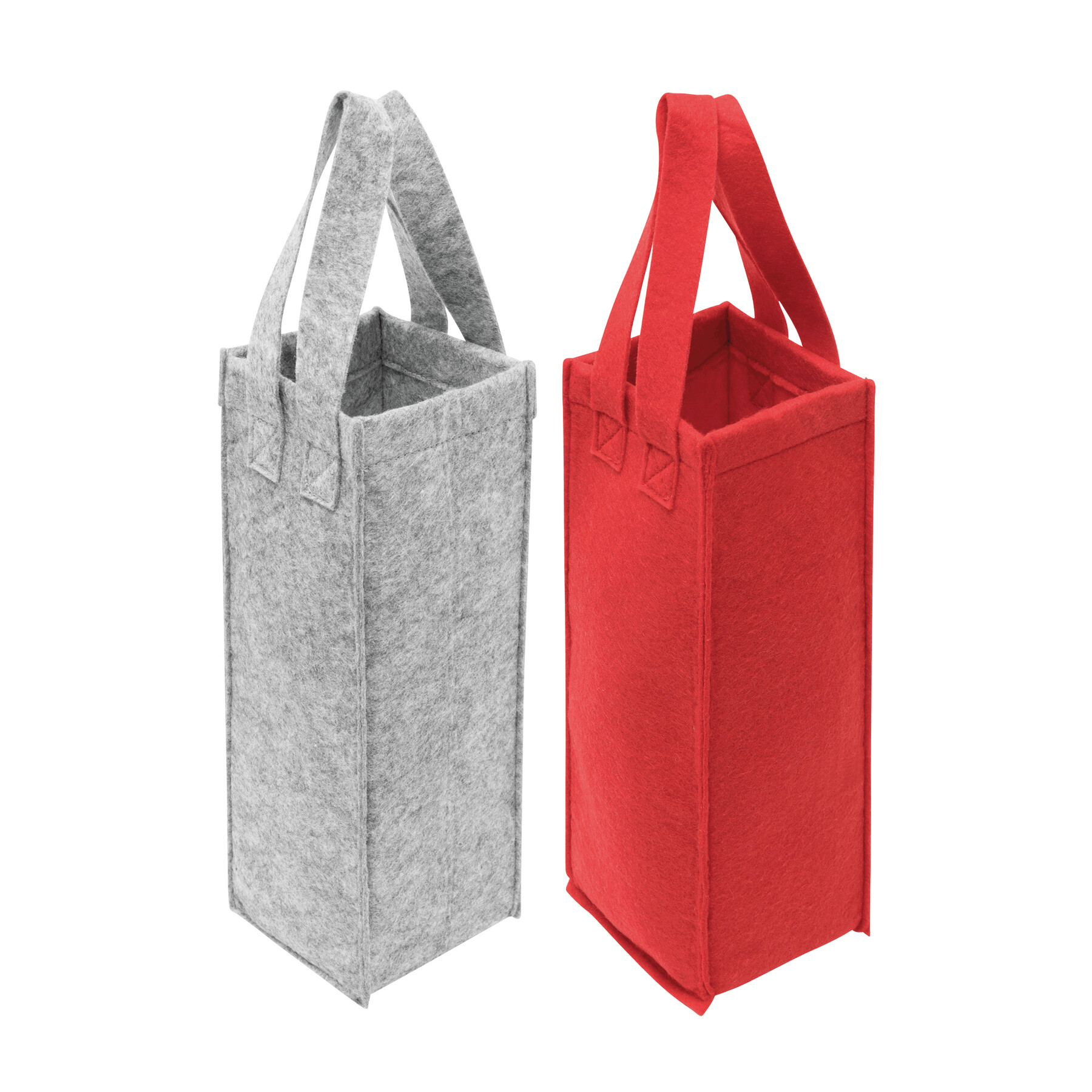 Filz-Flaschentasche CABERNET, grau