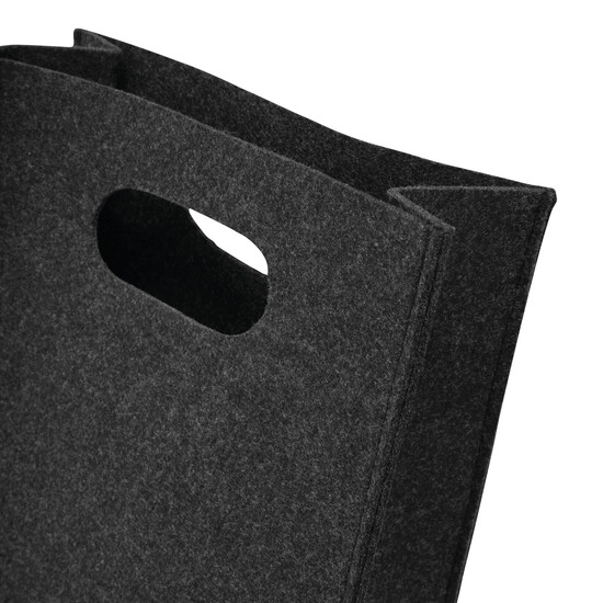 Filz-Flaschentasche CHABLIS, dunkelgrau