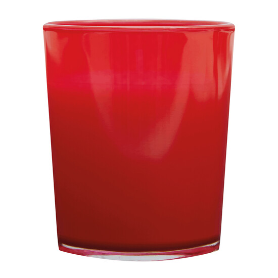 Kerze im Glas SPHERE, rot