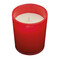 Kerze im Glas SPHERE, rot
