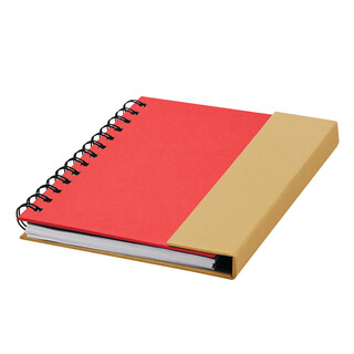 Notizbuch MAGNY, natur, rot