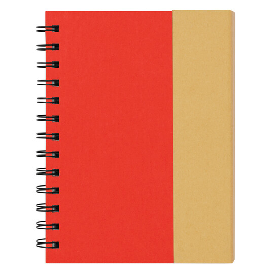 Notizbuch MAGNY, natur, rot