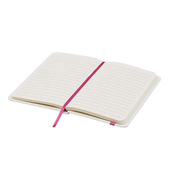 Notizbuch AUTHOR im DIN-A6-Format, pink, weiß