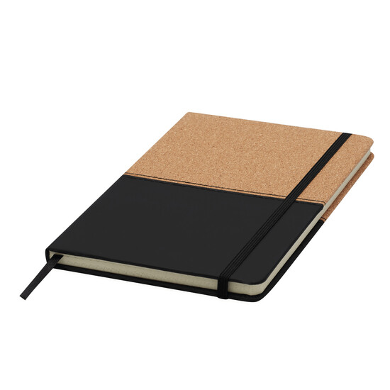 Notizbuch CORKY im DIN-A5-Format, braun, schwarz