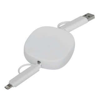 Lade- und Datenkabel TRANSFER SQUARE, weiß