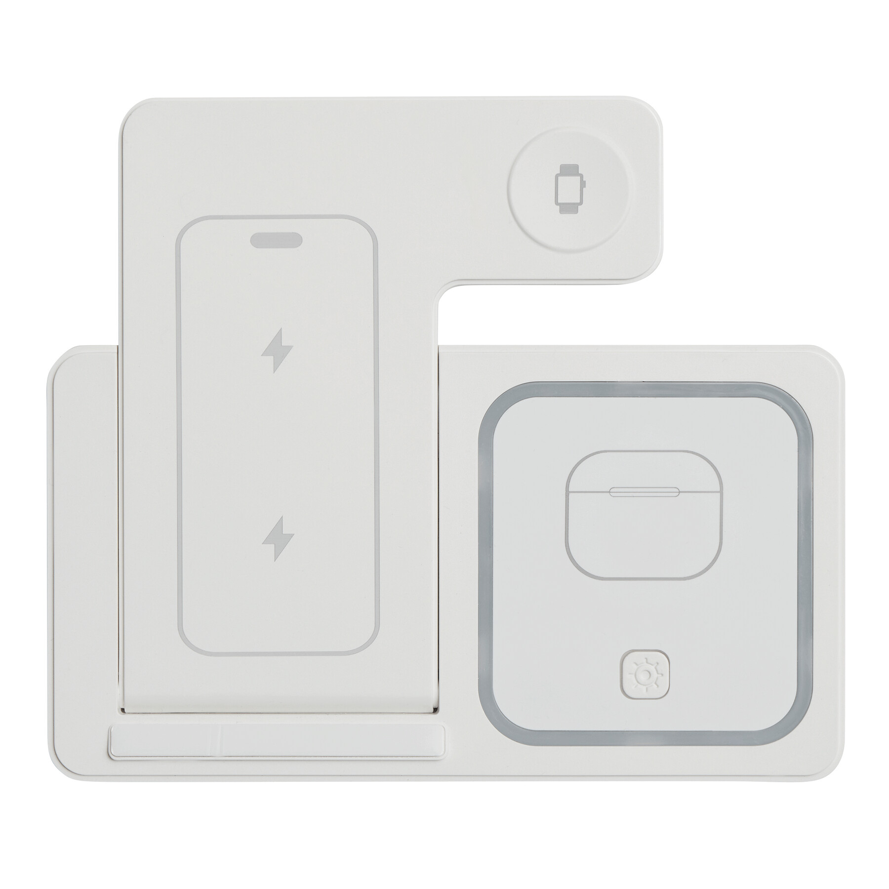 Faltbare multi-induktive Ladestation MUCHA, weiß