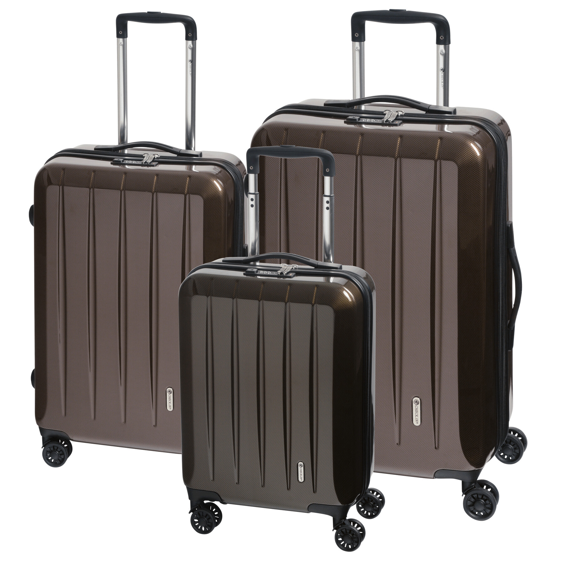 Trolley-Set LONDON 2.0, 3-tlg., carbon champagner