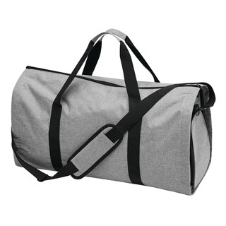 Reisetasche MILANO mit integriertem Kleidersack, grau, schwarz