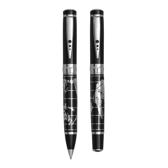 Schreibset INTERCONTINENTAL, schwarz, silber