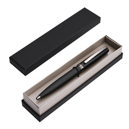 Metall-Kugelschreiber BLACK PEARL, schwarz