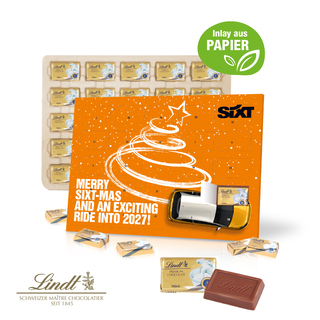 Tisch-Adventskalender Lindt "Select Edition", Inlay aus Papier