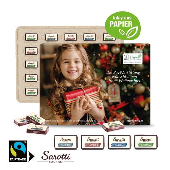 Wand-Adventskalender Sarotti "Business Exklusiv", Inlay aus Papier