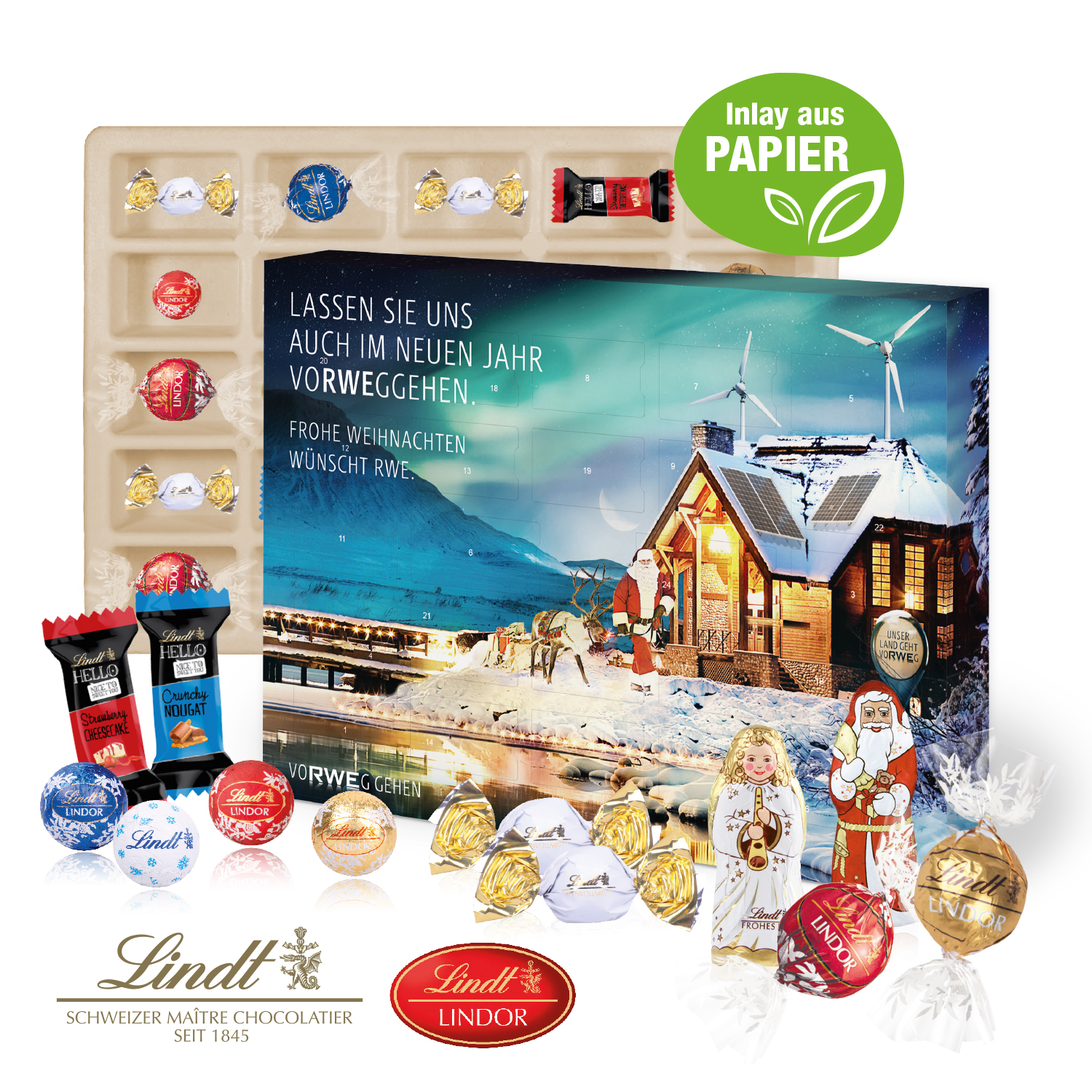Adventskalender Lindt "Premium Selection", Inlay aus Papier