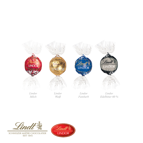 Werbetasche mit Lindt Lindor Pralinés