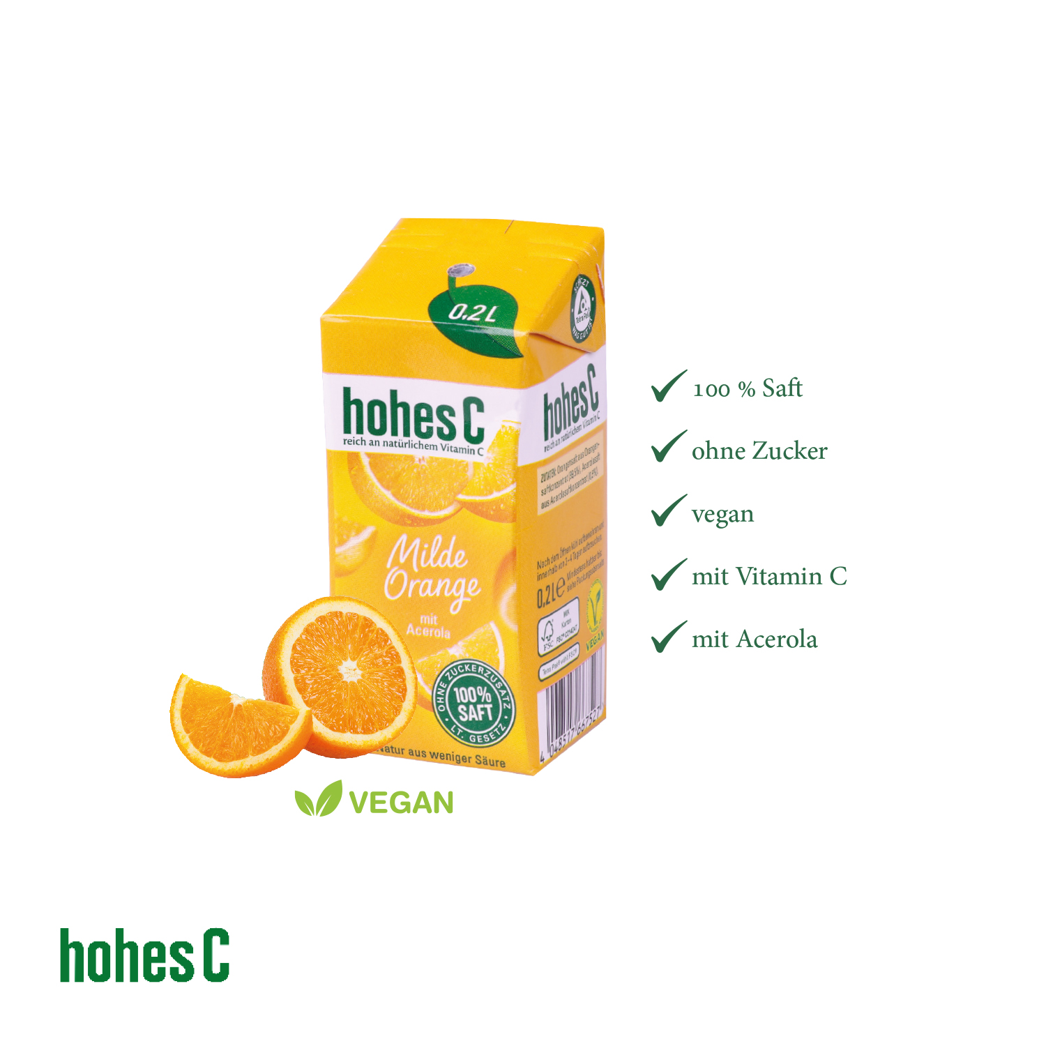 Werbegetränk "hohes C"