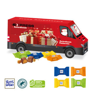 3D Adventskalender "Transporter" mit Ritter SPORT Schokowürfel