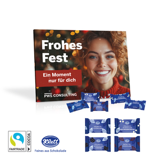 Tisch-Adventskalender mit Klett Fairtrade® Schokolade