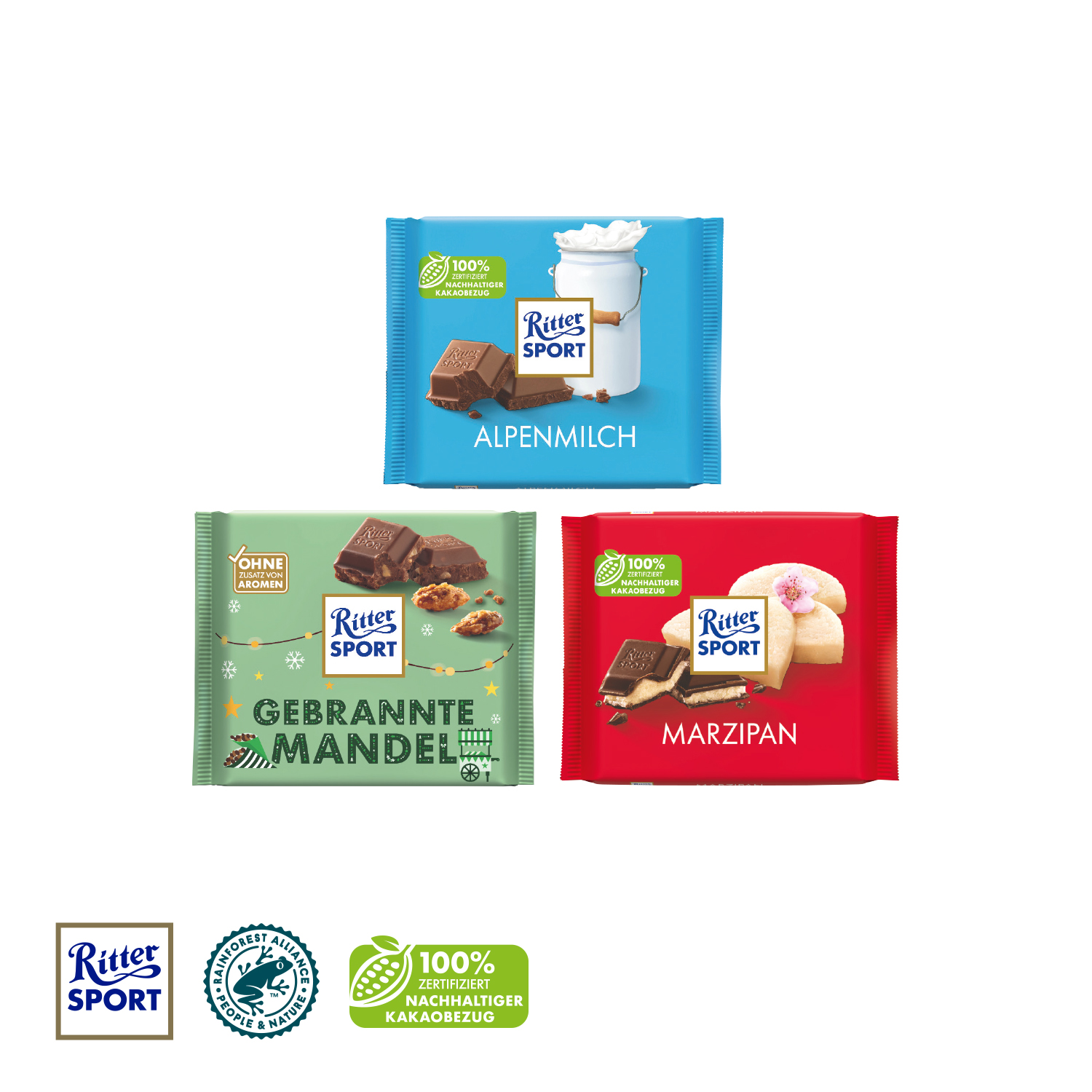 Ritter SPORT mit Werbebanderole