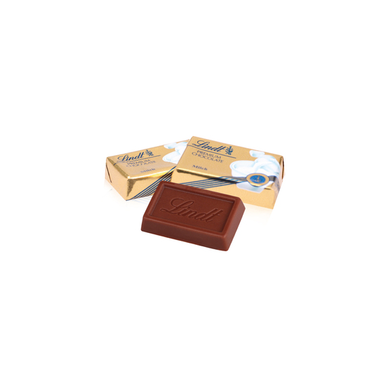 Präsentbox mit Lindt Schokotäfelchen