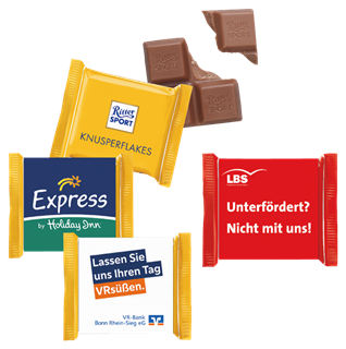 Ritter SPORT "Mini" mit Werbebanderole, 16,5 g