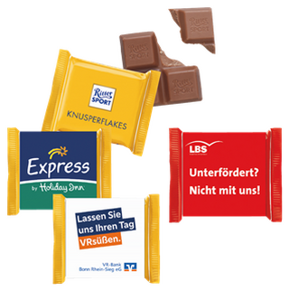 Ritter SPORT "Mini" mit Werbebanderole, 16,5 g