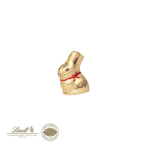 WERBEKARTONAGE MIT GOLDHASE, 10 g
