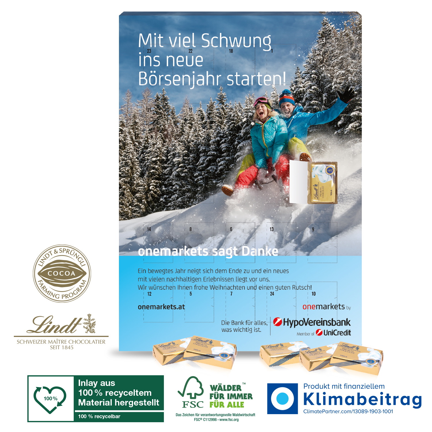 Wand-Adventskalender Lindt „Select Edition“