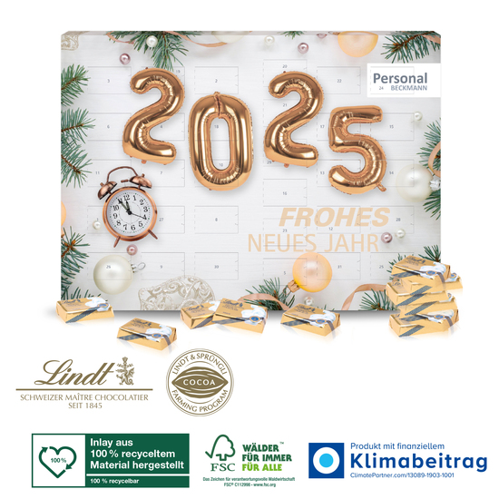 Lindt Adventskalender mit 31 Türchen