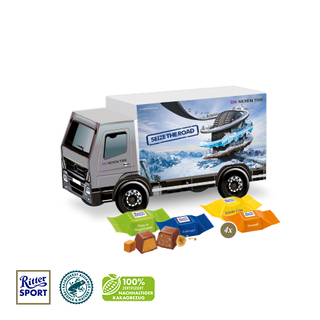 3D Präsent "LKW" mit Ritter SPORT Schokowürfel