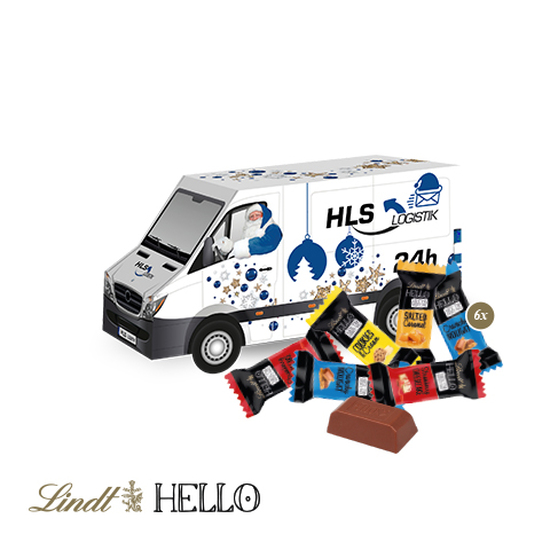 3D Präsent "Transporter" mit Lindt HELLO