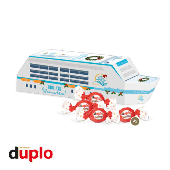 3D Präsent "Schiff" mit duplo Knusperlen