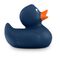 dunkelblaue Badeente Daniel mit orangenem Schnabel, Größe: ca. 8 cm, inklusive Quietschventil