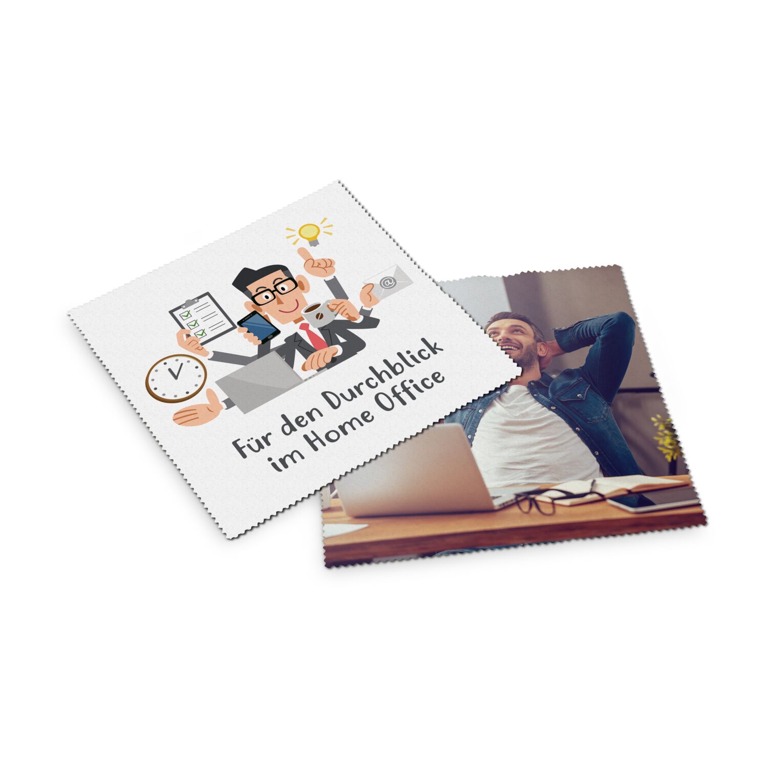 Ideal zur Reinigung glatter Oberflächen wie Bildschirme, Handydisplays oder Brillengläser. Geliefert lose ohne Verpackung.