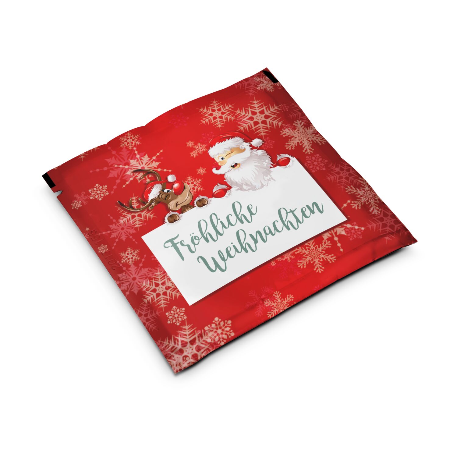 Einfach entspannen! 40 g Badesalz Pinie als idealer Mailing- und Give-Away-Artikel mit „Fröhliche Weihnachten”