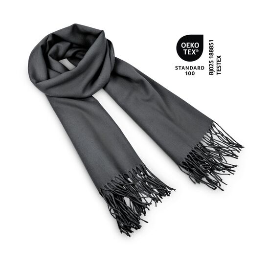 Schal „Modena”, 60 x 180 cm, 230 g/m², 100% Polyester, verpackt im Geschenkkarton , verfügbar in verschiedenen Farben, OEKO-TEX®