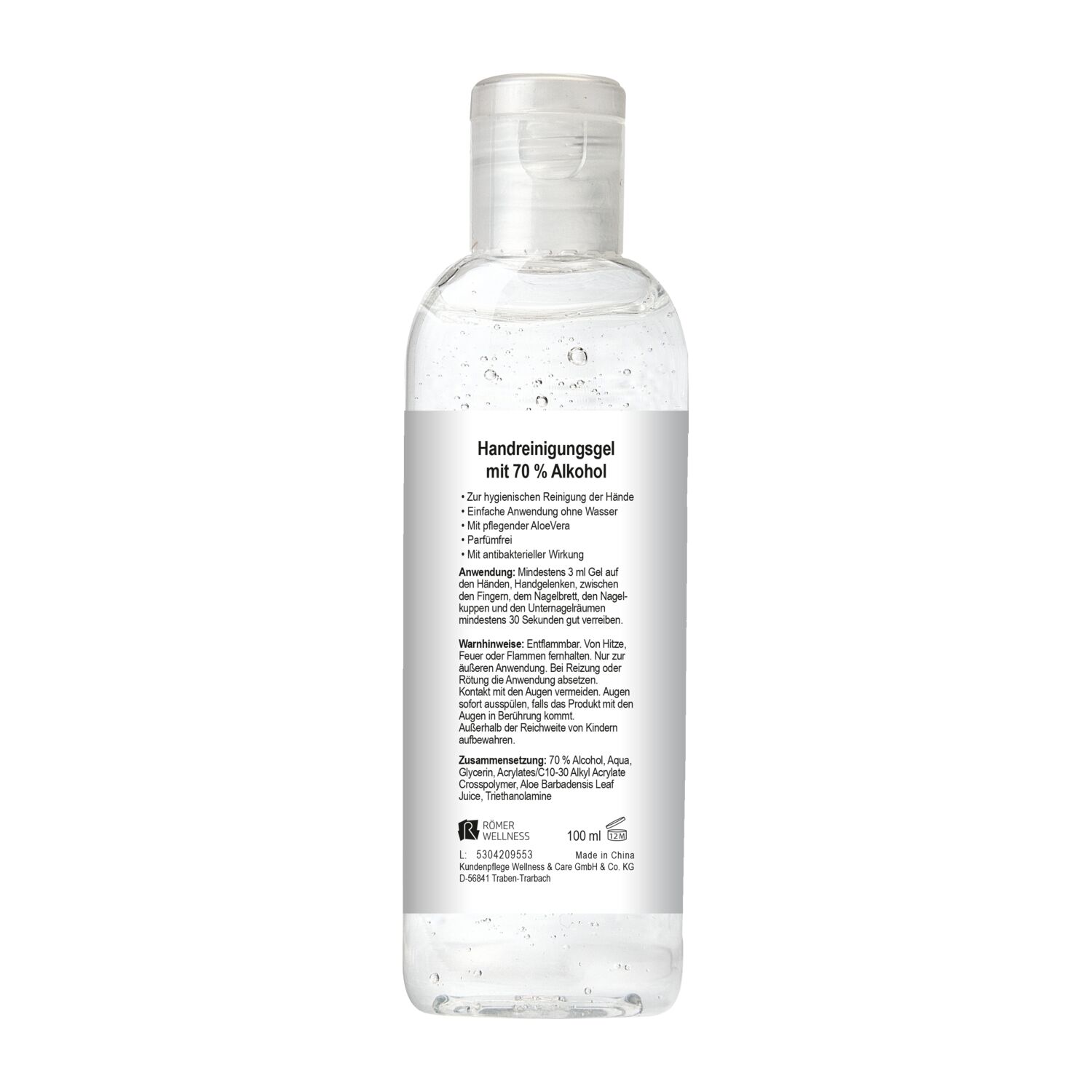 100 ml Alkoholisches Handreinigungsgel