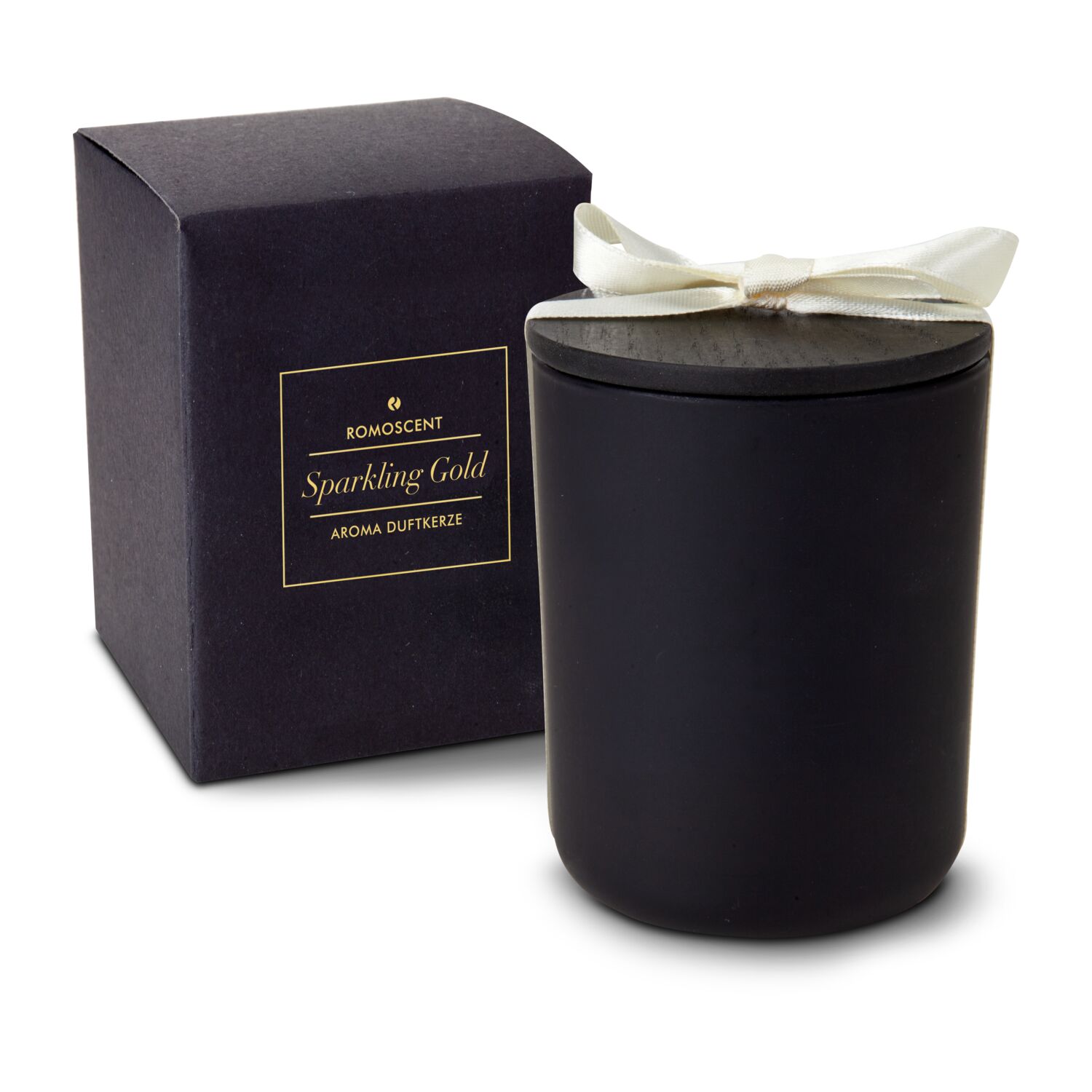 ROMOSCENT® Aromakerze Sparkling Gold, unbedruckt