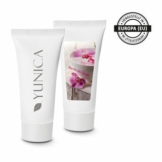 Kundenpflege als praktisches Give-Away: 20 ml Hand- und Nagelcreme Aloe Vera sensitiv mit Sheabutter, Mandelöl & Avocadoöl