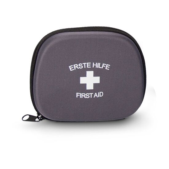 Das First Aid Kit mit deutscher Markenware ist unerlässlich für die Erstversorgung & ideal für unterwegs. Inhalt: 12 Artikel.