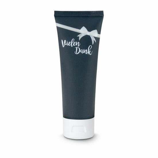 Hand- und Kundenpflege in einem - Die beliebte Pflegetube als 75 ml Variante Hand- & Nagelcreme ALOE VERA SENSITIV mit „Vielen Dank” Motiv