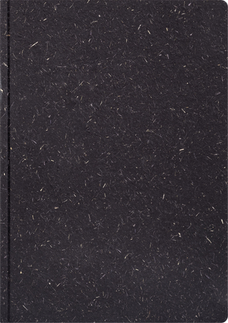 Notizheft Earth Tone A5, schwarz (moor), Naturpapier