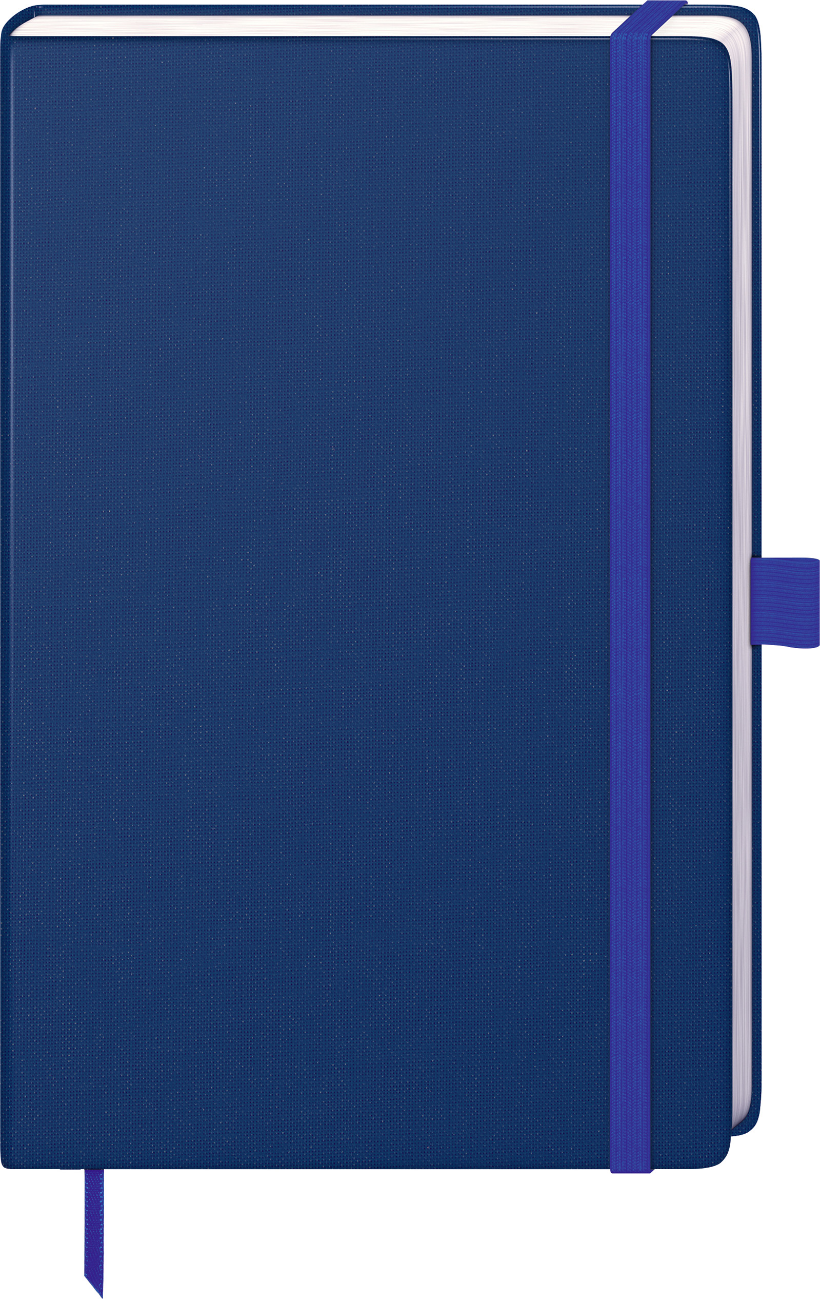 Notizbuch "Kompagnon Nature" ca. A5, royalblau, Naturpapiereinband
