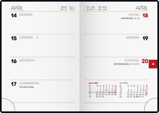 Mini-Taschenkalender