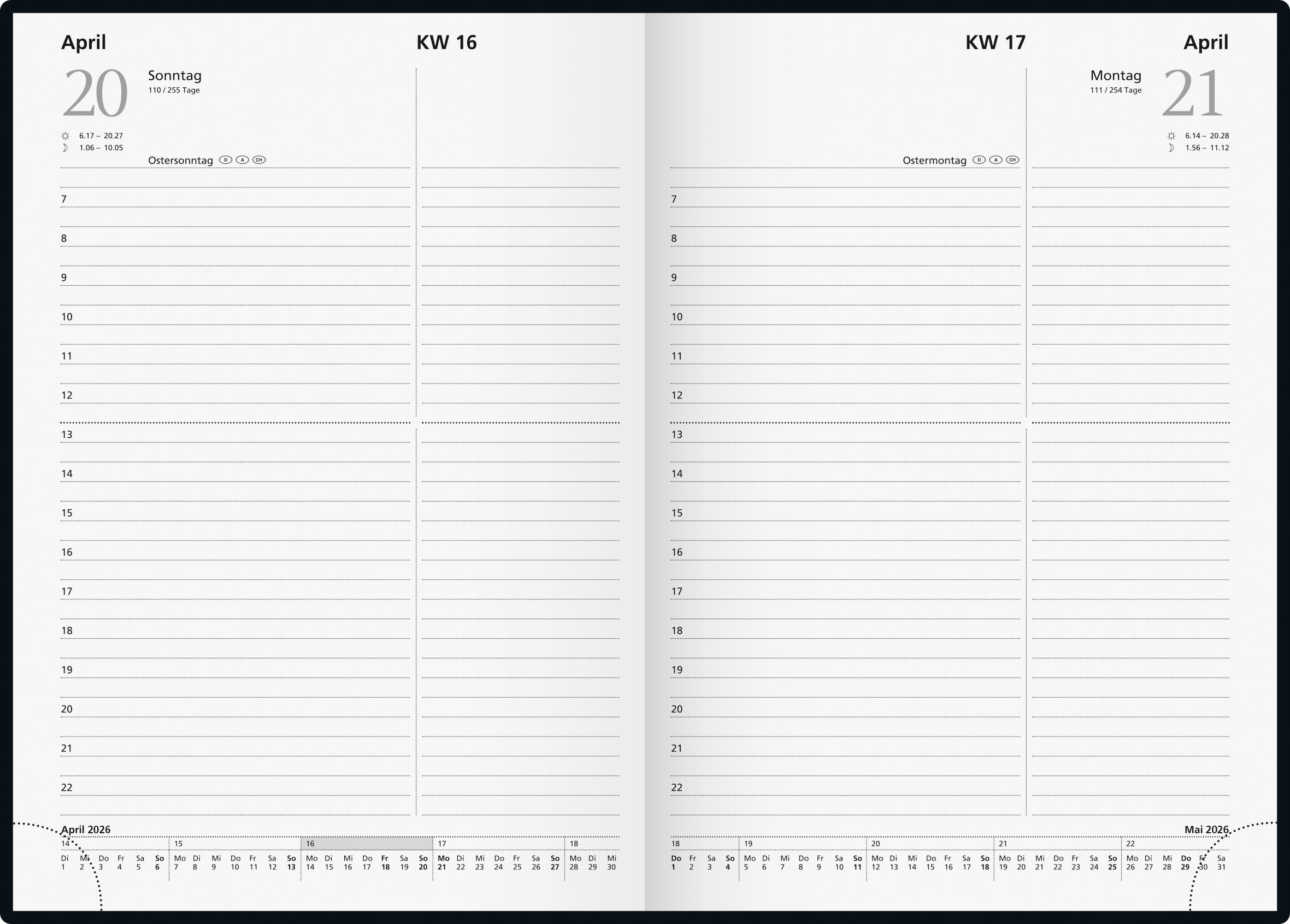 Buchkalender Modell 793