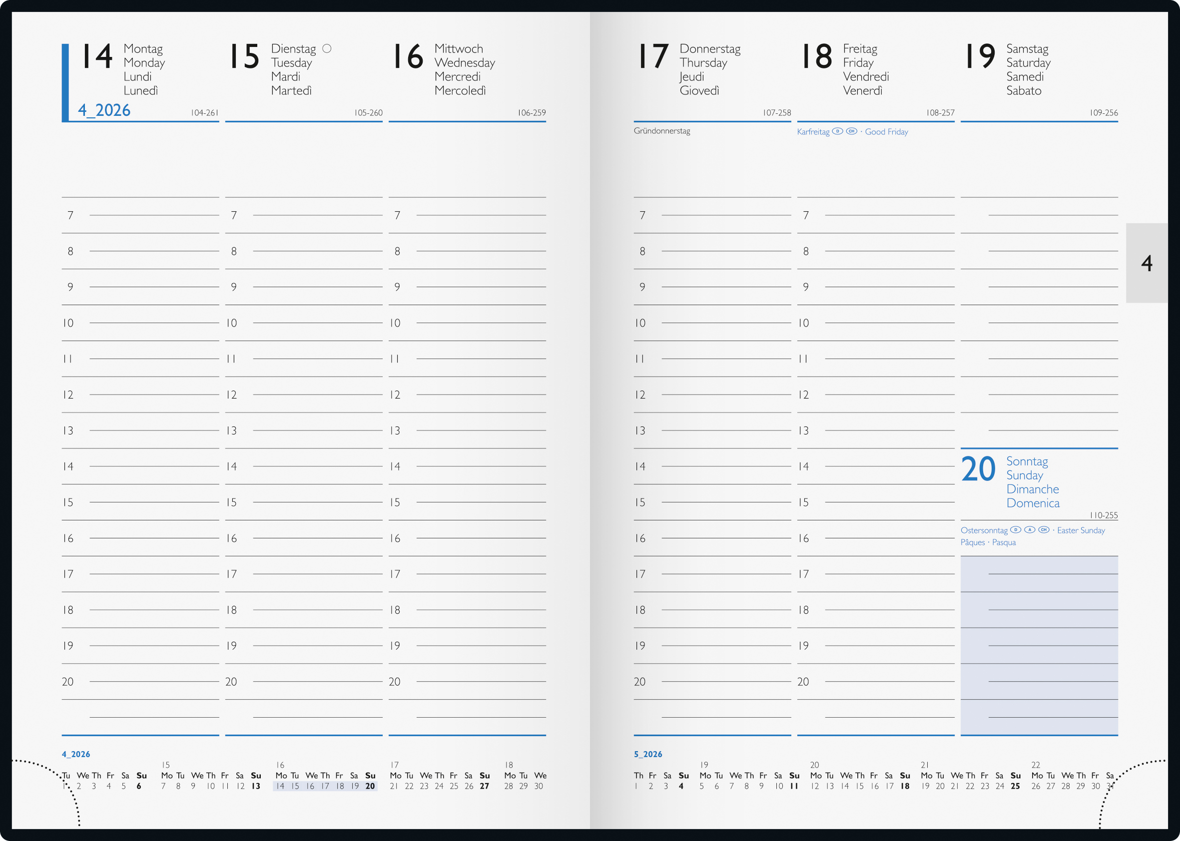 Buchkalender Modell 794