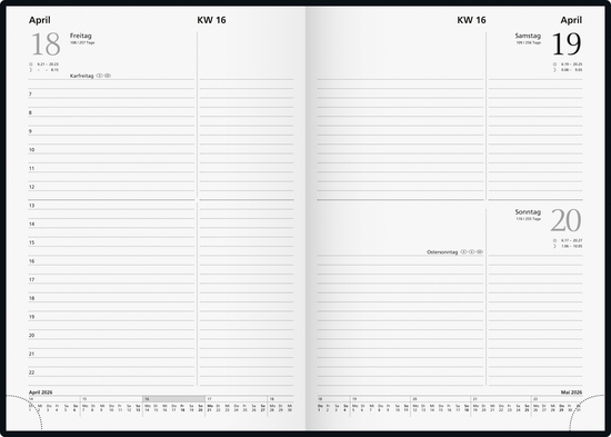 Buchkalender Modell 795 62